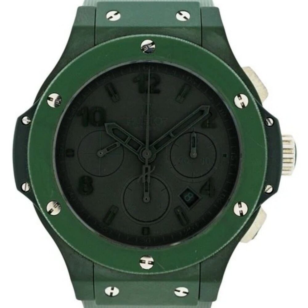 Hublot 44mm Big Bang Green $18K MSRP Ceramic Limited Edition- 301.GI.5290.RG!